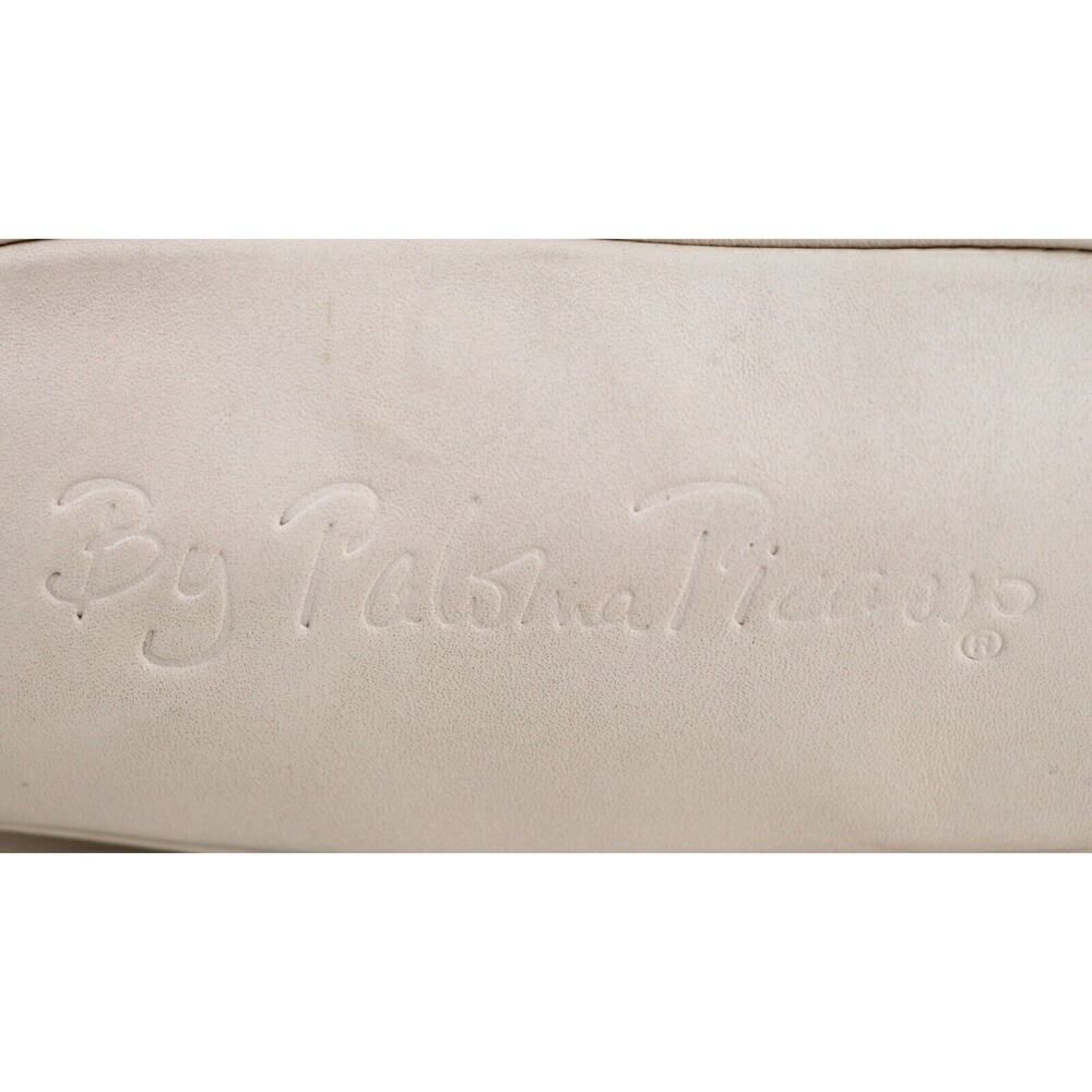 Paloma Picasso ITALY OFF WHITE GENUINE LEATHER SHOULDER BAG X-BODY HANDBAG PURSE - Picture 9 of 16